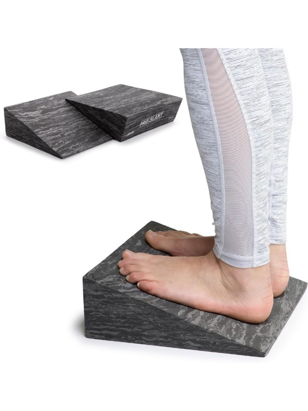 OPTP PRO-Slant – Professional Foam Incline Squat Wedge Pair and Slant Board for